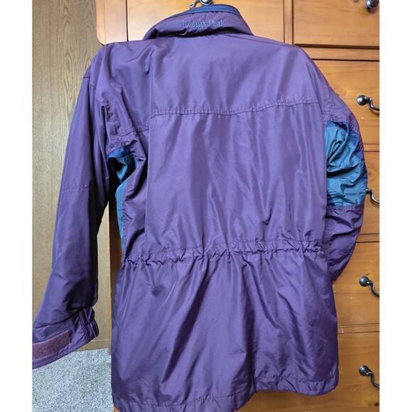 Vintage Columbia Long’s Peak Two Piece Coat Small Purple Green Fleece Lined Hood - Picture 5 of 16